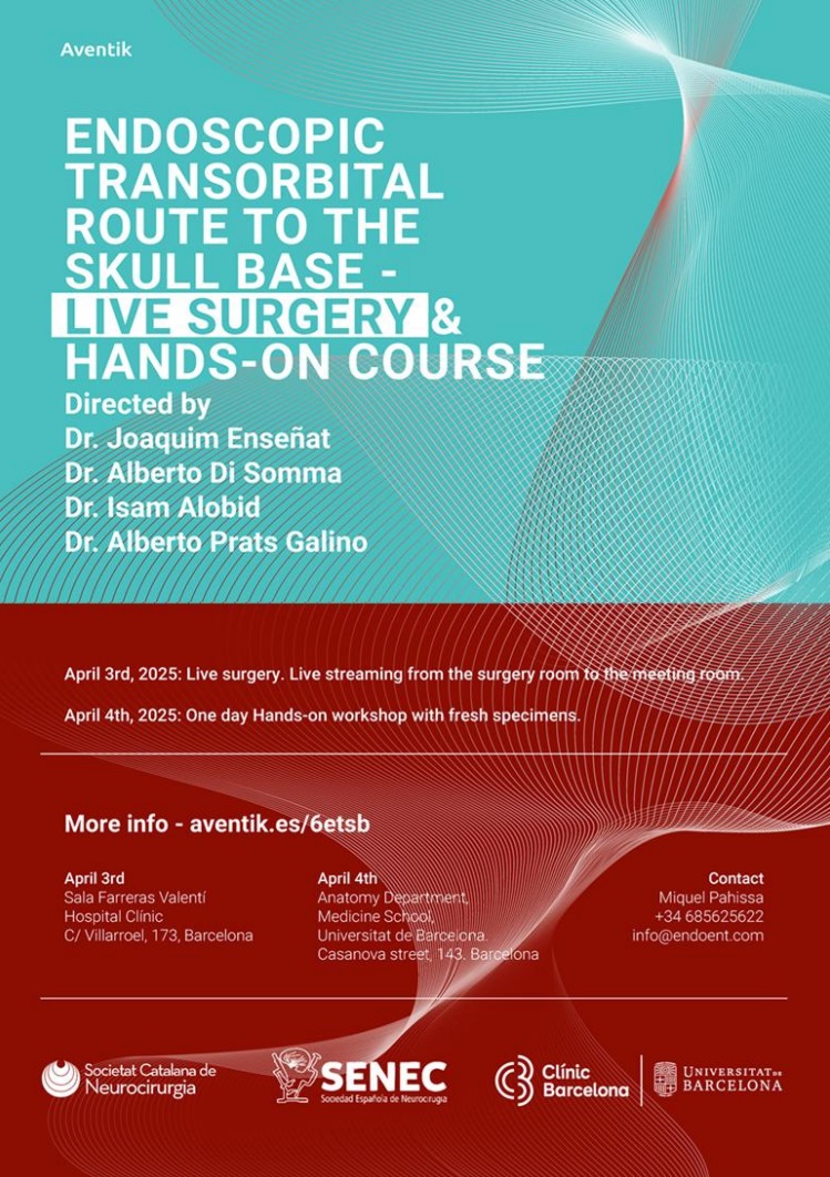 Cirugía en Vivo y Curso Práctico - Abordaje Transorbital Endoscópico a la Base del Cráneo